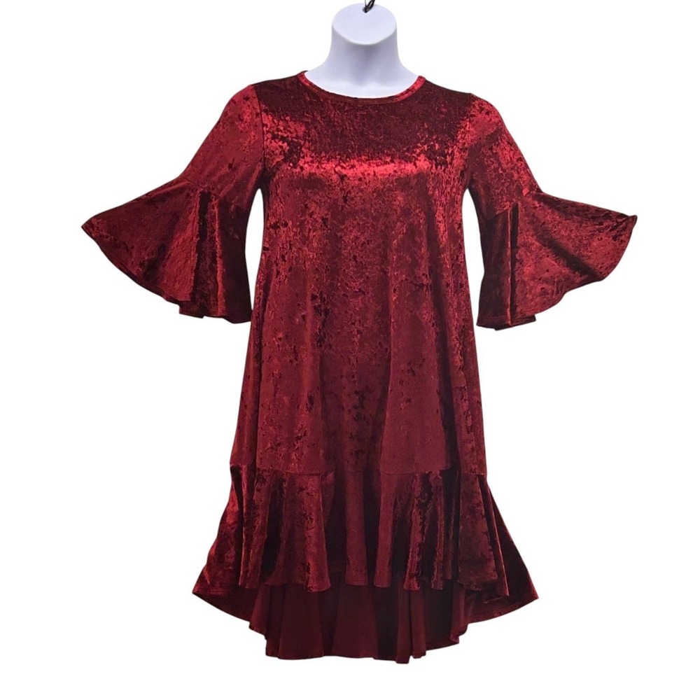 LulaRoe Velvet Dress Red‎ Small
